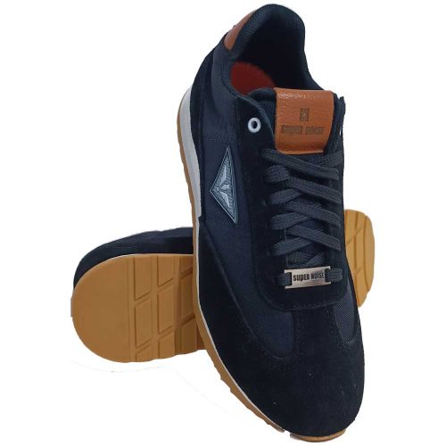 Royal negro suela blanca crepé